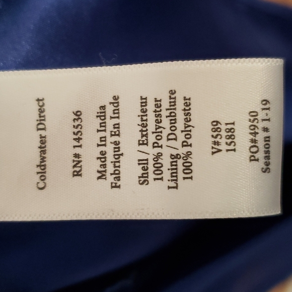 COLDWATER CREEK BLUE CHIFFON COCKTAIL DRESS, Size 6P - Picture 12 of 13
